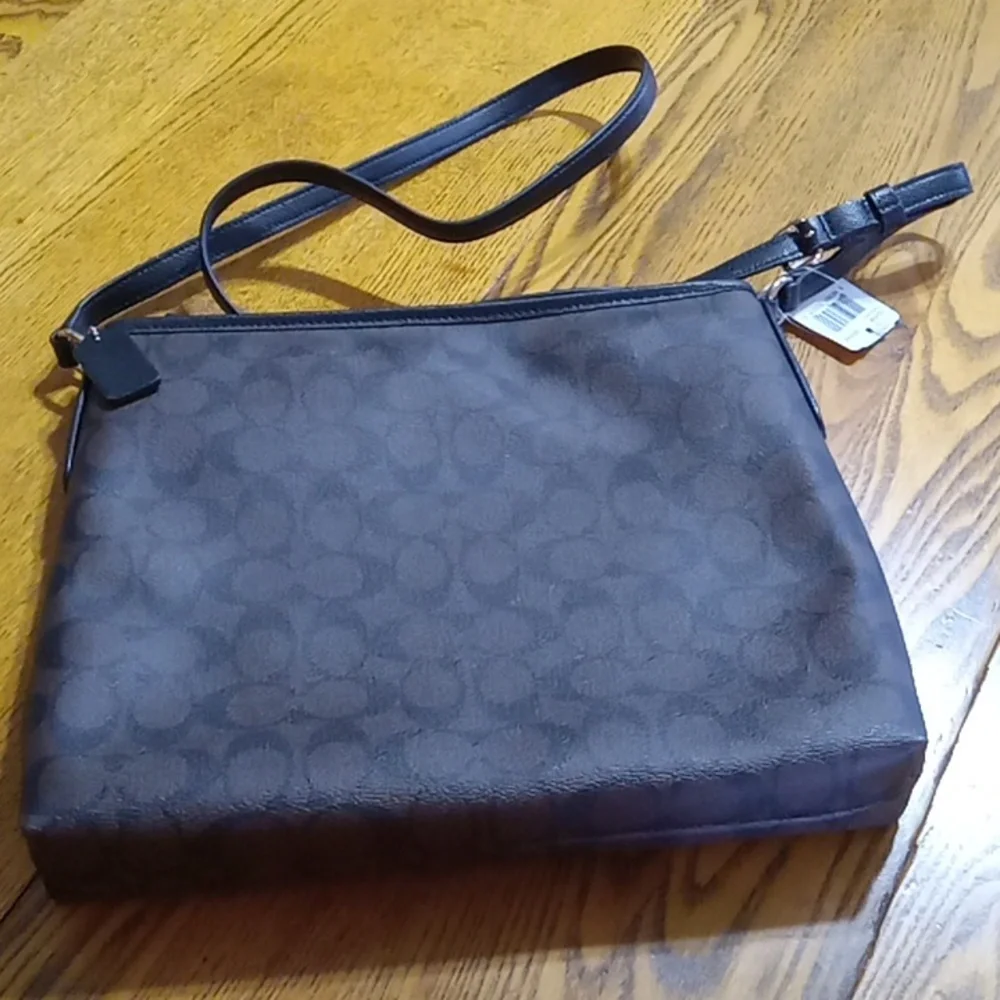 COACH BROWN Purse Handbag New Shoulder Womens - Picture 2 of 10